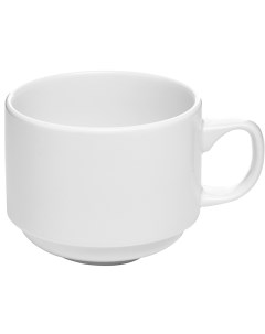 Чашка чайная Монако Вайт 210мл 75х75х50мм фарфор белый Steelite