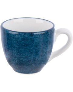 Чашка Аида для эспрессо с декором 80мл фарфор синий Lubiana