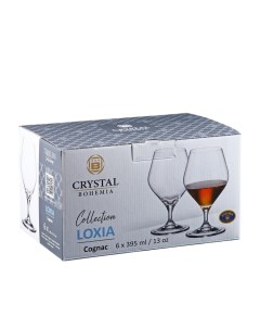 Набор стаканов для коньяка Loxia 395 мл 6 шт Crystalite bohemia