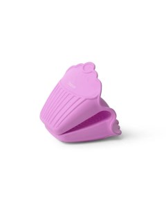 Прихватка силиконовая в форме кекса Розовый Fissman