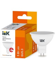 Лампа светодиодная GU5 3 5W 3000K арт 562427 10 шт Iek