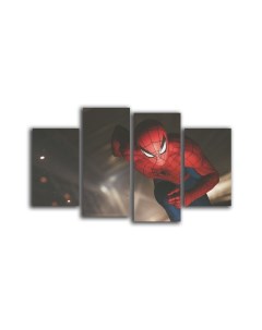 Картины Модульная картина Бегущий Человек паук 120х80 Красотища
