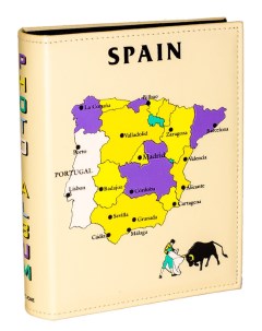 Фотоальбом Карта Испании 200 фото 10х15 см кармашки Uniteme