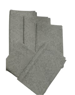 Набор кухонных полотенец из рогожки Вензель серый 50х70 5 шт Пекс-дизайн