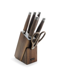 Набор из 5 ножей c ножницами на деревянной подставке Glaymore RD 984 Rondell