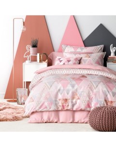 Комплект постельного белья Лючия евро 1006 00281 хлопок сатин цвет розовый Togas