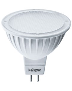 Лампа светодиодная 94 263 5Вт цоколь GU5 3 теплый свет 3000К Navigator