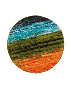 Ковер ворсовый SHAGGY мультицвет d150 арт УК 1011 14 Kamalak tekstil