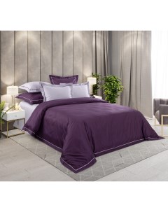 Комплект постельного белья Элегия евро хлопок фиолетовый Текс-дизайн