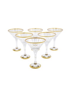 Набор стеклянных бокалов для мартини Луч 6 шт по 200мл DCS1164 100 Decores