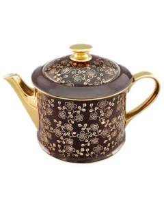 Заварочный чайник 400 мл Виндзор Золотые цветы шоколад 1 158688 Leander