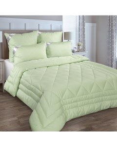 Одеяло Евро Макси 240х220 Морские водоросли 300 г м2 сатин зеленое Текс-дизайн