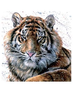 Подушка декоративная Тигр 40 х 40 см полиэстер разноцветная Нтк