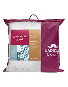 Подушка Basic Классика 70x70 см хлопок белая Kariguz