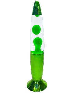 Лава лампа 34 см Хром прозрачный зеленый Hittoy