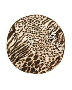 Ковер ворсовый SHAGGY коричневый d150 арт УК 1008 14 Kamalak tekstil