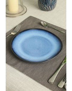 Тарелка десертная 23 см синий фаянс 7245863 Coincasa