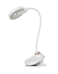 Настольная лампа на прищепке Блум LED 3Вт АКБ USB белый Risalux