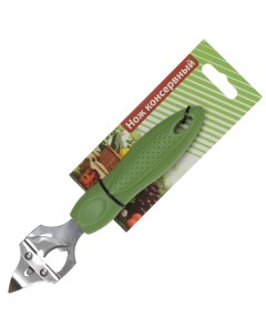 Нож консервный нержавеющий пластиковая ручка зеленый Стандарт YW KT093S 1G D 031 Daniks