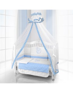 Комплект постельного белья Beatrice Bambini Unico Stella 125х65 bianco blu Bb beatrice bambini