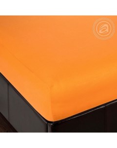 Простыня Трикотажная на Резинке 120х200х20 252 Апельсин Арт-дизайн