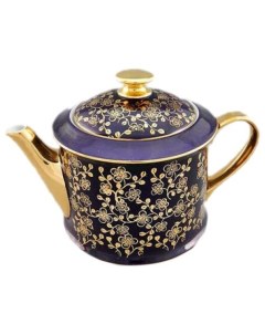 Заварочный чайник 400 мл Виндзор Золотые цветы фиолет 1 158687 Leander