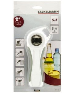 Открывалка для банок и бутылок ручная многофункциональная Fackelmann