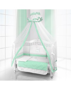 КПБ Beatrice Bambini Unico Capolino 3 предмета bianco verde Bb beatrice bambini