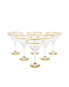 Набор стеклянных бокалов для мартини Кристалл 6 шт по 200мл DCS1163 100 Decores