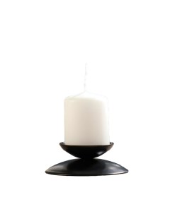Подсвечник металл на 1 свечу Гадальный Н 3х7 3 см черный Омский свечной