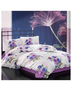 Комплект постельного белья BLANCIA евро фиолетовый Irina home