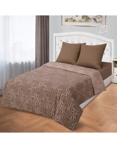 Комплект постельного белья Премиум с простыней на резинке Палермо 533 семейный Арт-дизайн