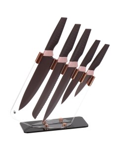 Набор ножей 6 предметов с подставкой акрил Savory Daniks
