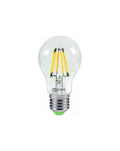 Лампа светодиодная LED A60 deco 9Вт 230В Е27 4000К 810Лм прозрачная 4690612008073 In home