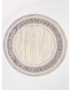 Ковер ворсовый ESTETIC кремовый с серым d200 арт УК 1162 16 Kamalak tekstil