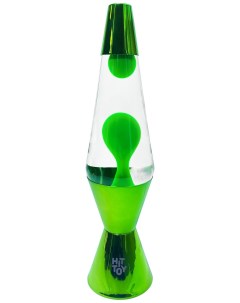 Лава лампа 36 см Хром Ромб Прозрачный Зеленый Hittoy