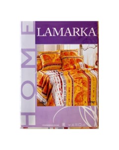 Комплект постельного белья 1 5 спальный хлопок оранжевый La marka home