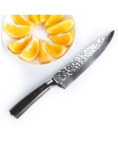 Нож кухонный универсальный М13 L 33 см дамаский узор Nobrand
