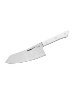 SHR 0091W A Нож кухонный HARAKIRI Хаката 166 мм корроз стойкая сталь ABS пластик Samura