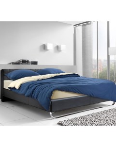Комплект постельного белья Греческий остров евро хлопок синий Текс-дизайн
