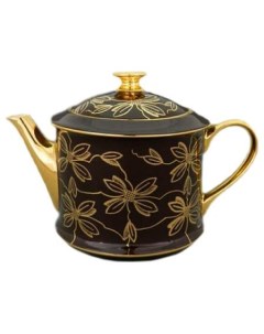 Заварочный чайник 400 мл Виндзор Золотые цветы шоколад 158684 Leander