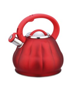 Чайник металлический со свистком 9914 RED Bohmann