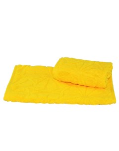 Полотенце махровое жаккардовое 30х50см желтый хл 100 400г м2 Текстиль центр