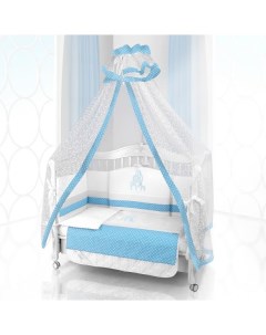 Комплект постельного белья Beatrice Bambini Unico Punto Di Giraffa 125х65 bianco blu Bb beatrice bambini