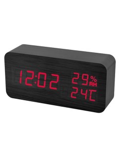 Настольные цифровые часы будильник VST 862 Черные красные цифры Daprivet