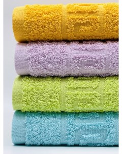 Набор полотенец размер 50х90 4 шт Арт м37 51 36 46 разноцветные Tm textile