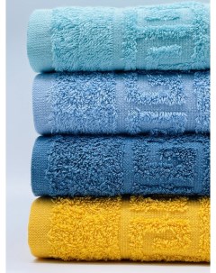 Набор полотенец размер 50х90 4 шт Арт м46 54 2 37 разноцветные Tm textile