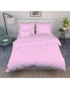 Комплект постельного белья 1 5 спальный однотонная бязь ГОСТ Розовый цвет Ивановотекстиль