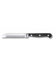 Нож лезвие 15 см рифленый край черный Victorinox