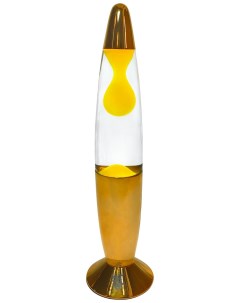 Лава лампа 34 см Хром прозрачный желтый Hittoy